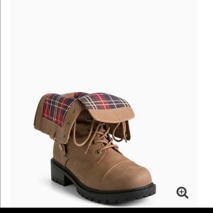 Torrid fold over combat boots